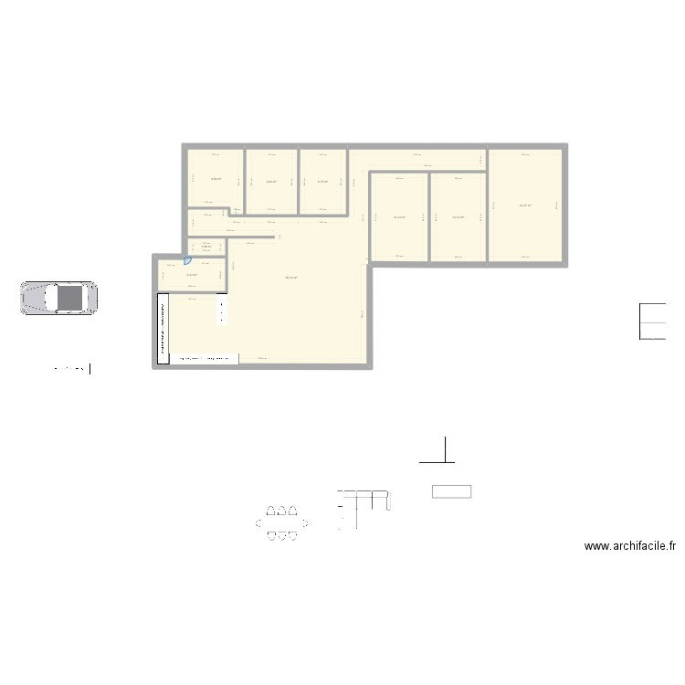 Bas cambo Gaindeguia3. Plan de 9 pièces et 174 m2