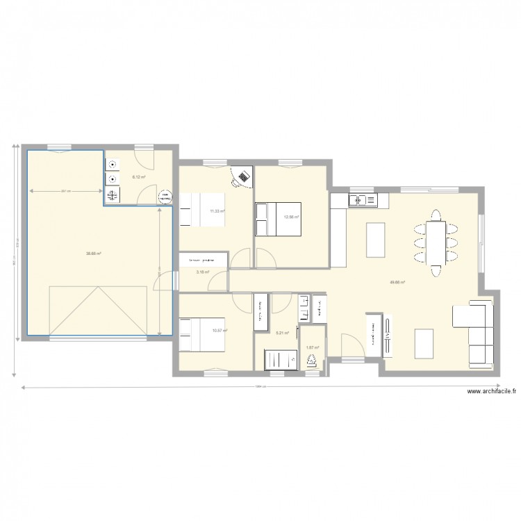 maison mours. Plan de 0 pièce et 0 m2