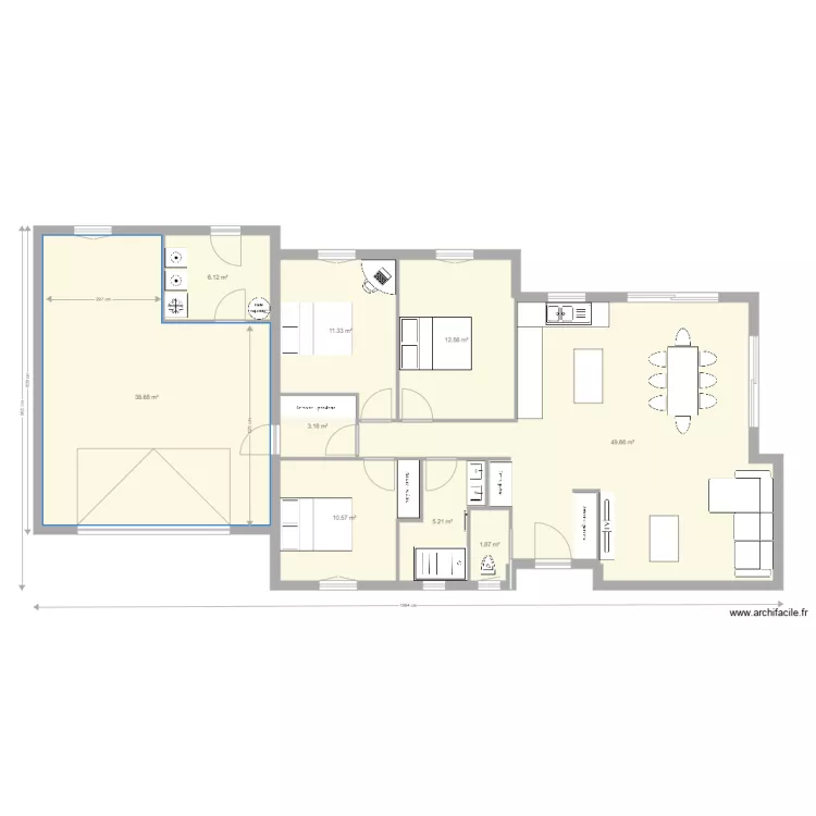 maison mours. Plan de 