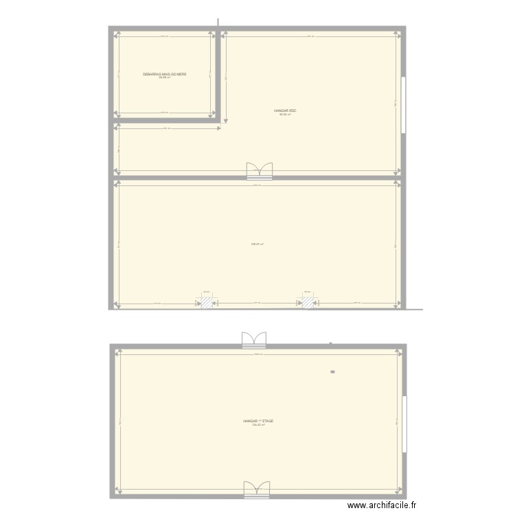 HANGAR HERPIN  EXISTANT. Plan de 0 pièce et 0 m2