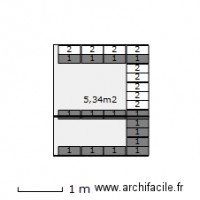 SDB 50x20 (mur gauche 2,145x2,50)
