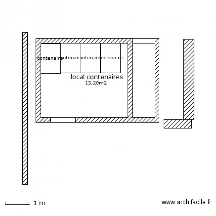 LOCAL POUBELLES. Plan de 0 pièce et 0 m2