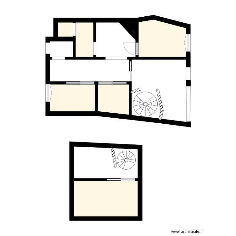 LE TEMPS DE VIVRE 75015. Plan de 12 pièces et 51 m2