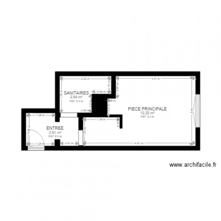 PROJET LOGE CHENNEVIERES. Plan de 0 pièce et 0 m2