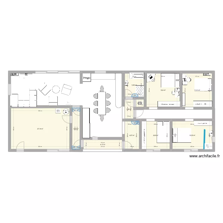 &lsquo;Maisonette. Plan de 