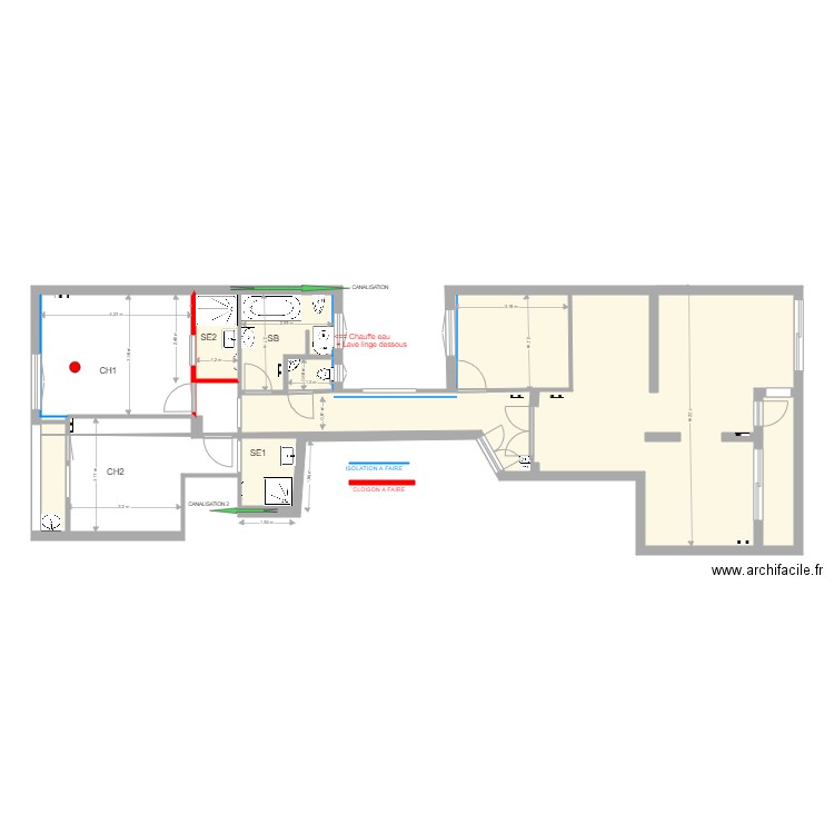 ARRIERE AVEC COTE v3 . Plan de 0 pièce et 0 m2