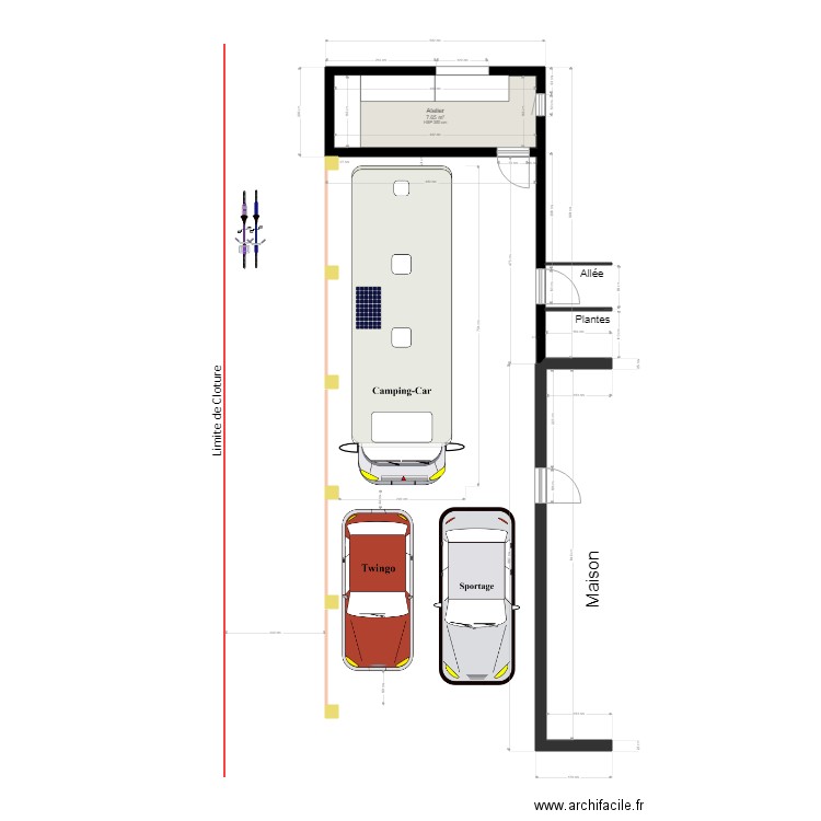 Carport Phil 5a. Plan de 0 pièce et 0 m2