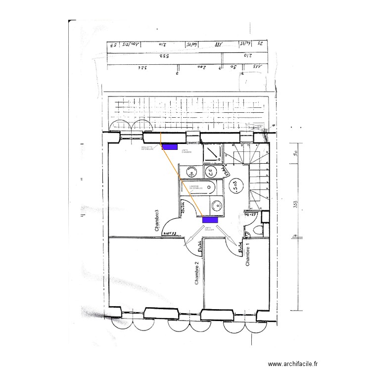 PS ETAGE. Plan de 0 pièce et 0 m2