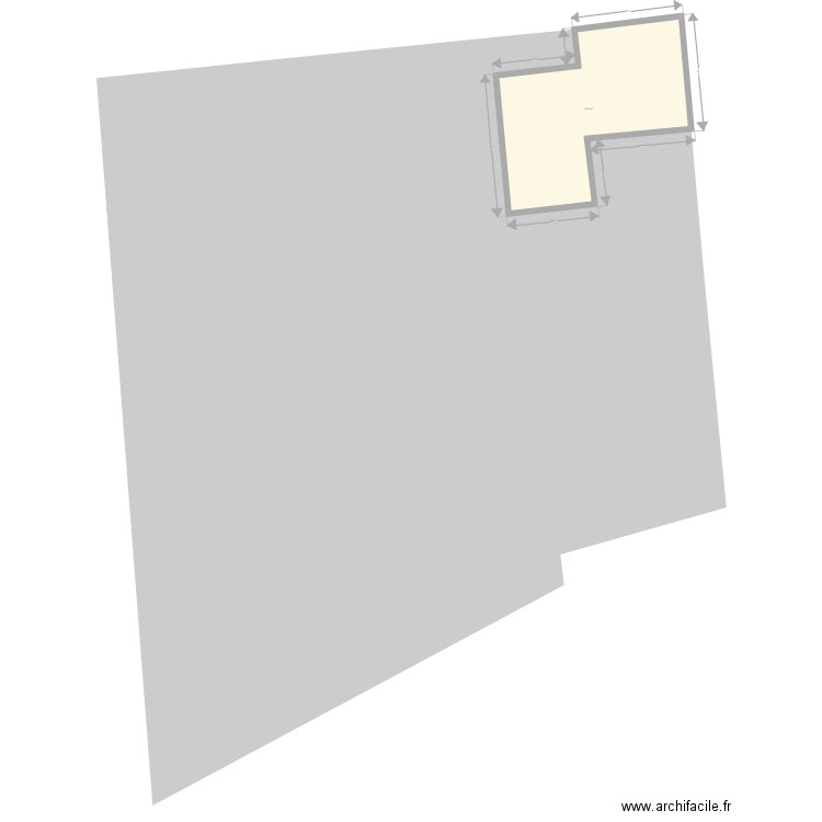 plan cadastre. Plan de 1 pièce et 84 m2