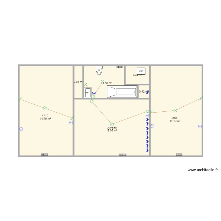 etage1. Plan de 0 pièce et 0 m2 etage1. Plan de 0 pièce et 0 m2