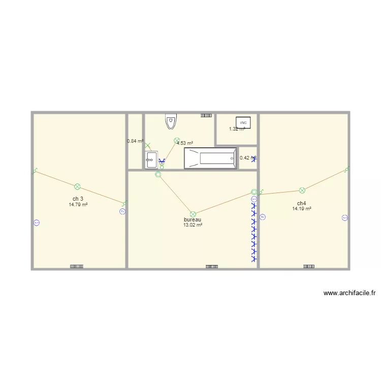etage1. Plan de 