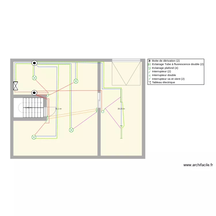 garage. Plan de 