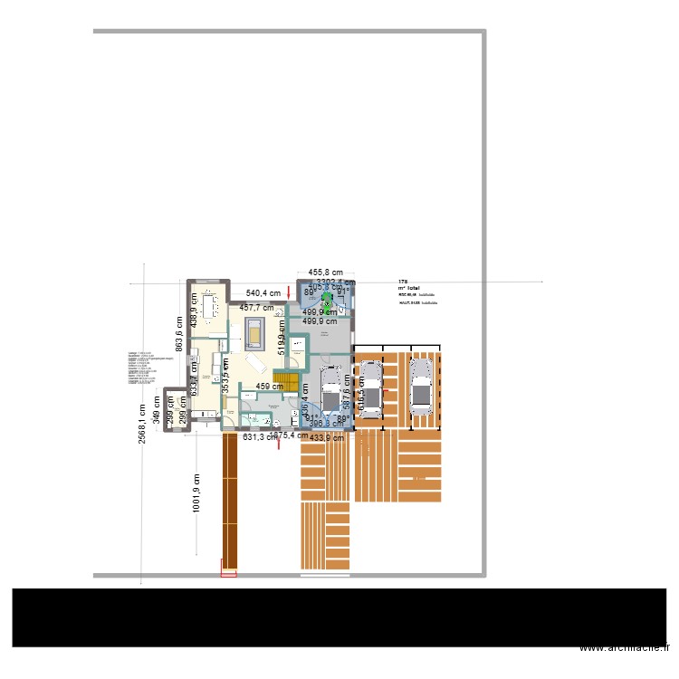 Crazy Dream 10/07 . Plan de 20 pièces et 251 m2