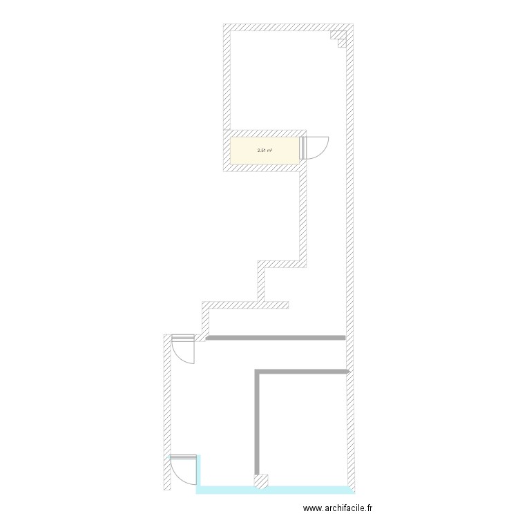 Vue de dessus étage 1. Plan de 0 pièce et 0 m2