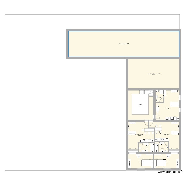 Ensemble batiment Niv1 v4. Plan de 0 pièce et 0 m2