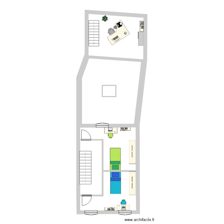 LESSINES 24102022 MEUBLE. Plan de 13 pièces et 153 m2