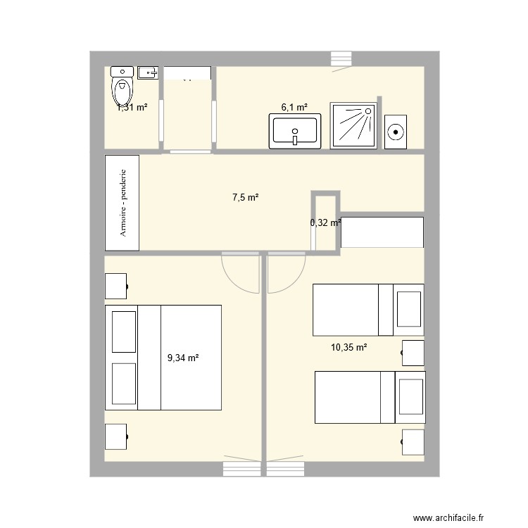 grange étage1. Plan de 0 pièce et 0 m2