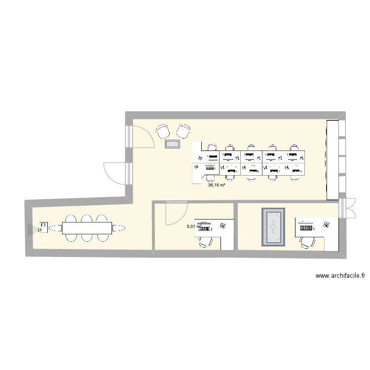 new office. Plan de 0 pièce et 0 m2