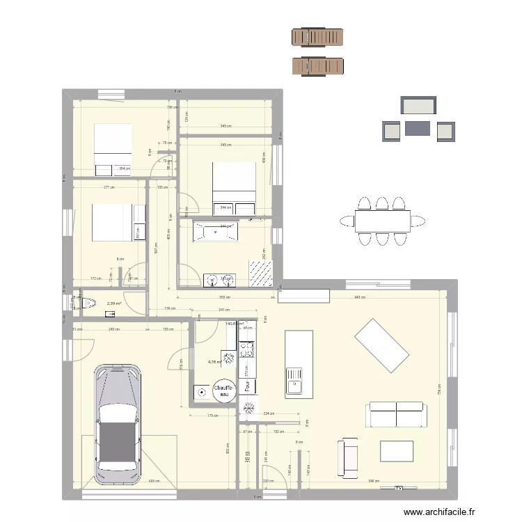 Maison officielle 0. Plan de 