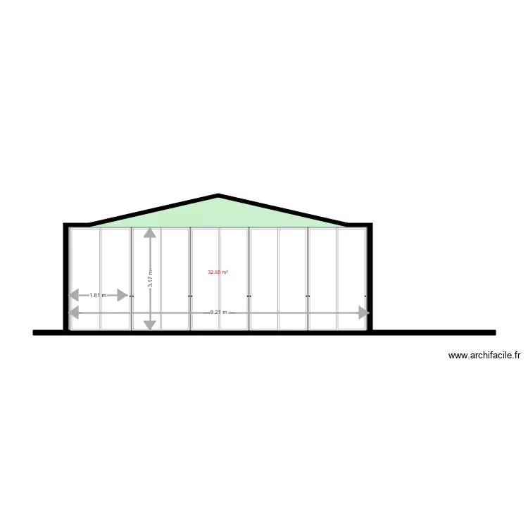 FACADE JEAN JAURES ARPAJON. Plan de 