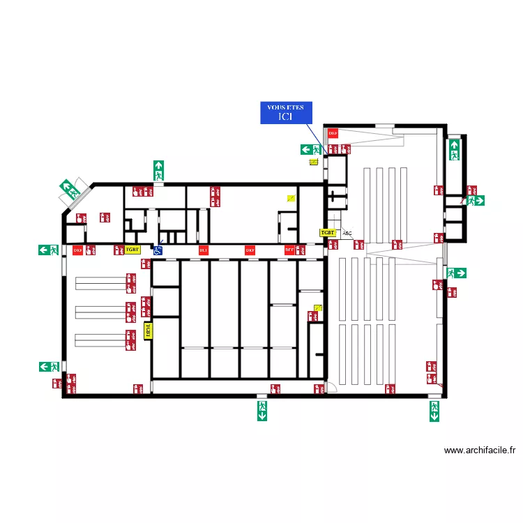 QUAI SUD 3  sortie palette. Plan de 