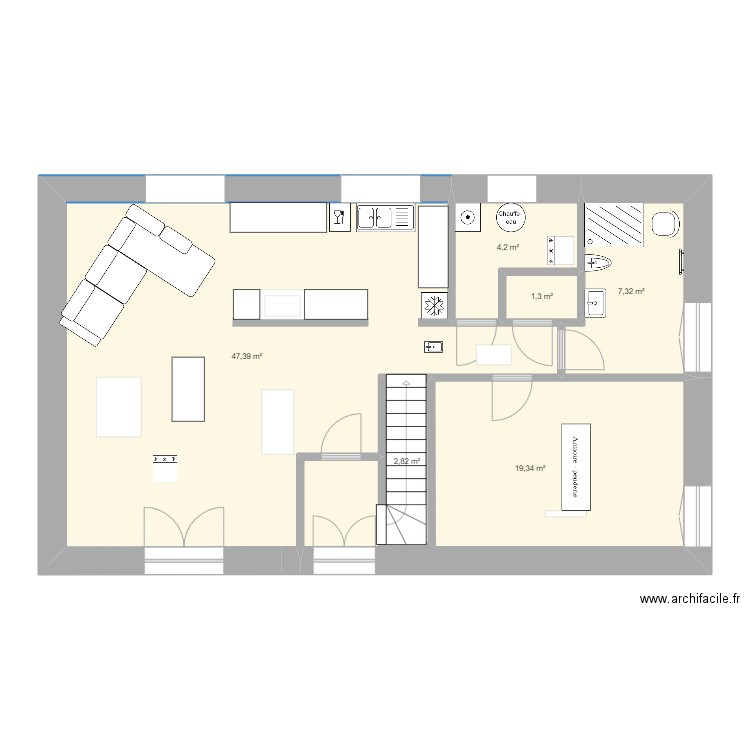 la cure 3. Plan de 0 pièce et 0 m2
