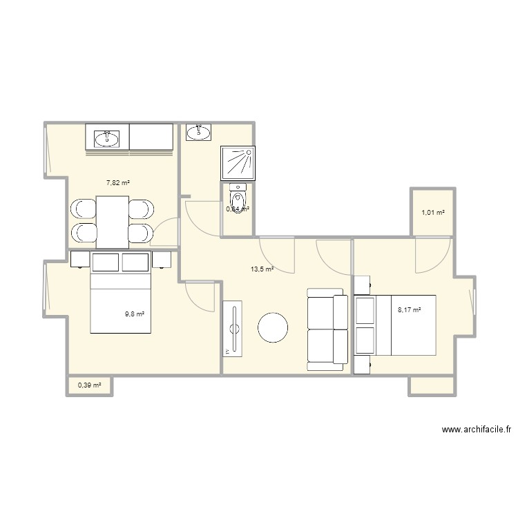 ROMAIN t3. Plan de 0 pièce et 0 m2