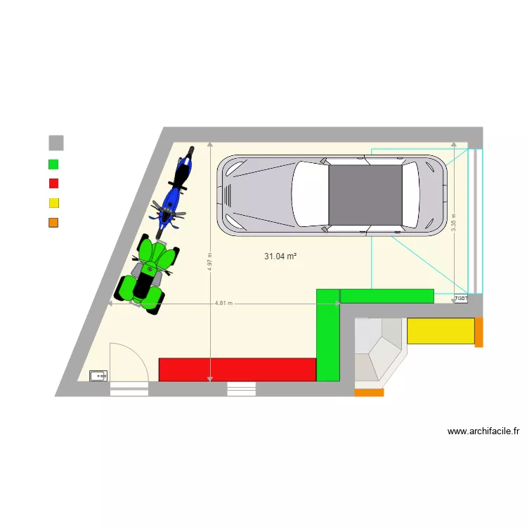 garage en L. Plan de garage en L. Plan de