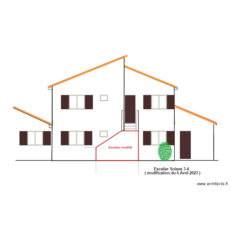 facade+escalier 5. Plan de 0 pièce et 0 m2