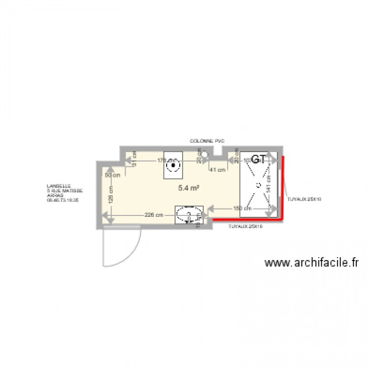 LANSELLE . Plan de 0 pièce et 0 m2