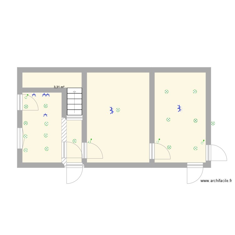 Magasin Ams. Plan de 0 pièce et 0 m2