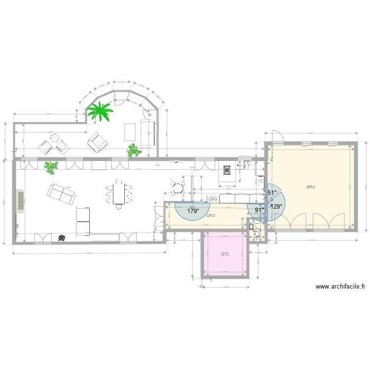 BOISSISE. Plan de 4 pièces et 59 m2