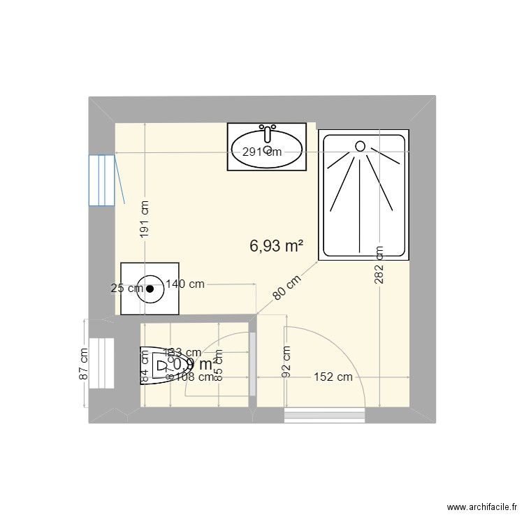 trellu sdb. Plan de 0 pièce et 0 m2