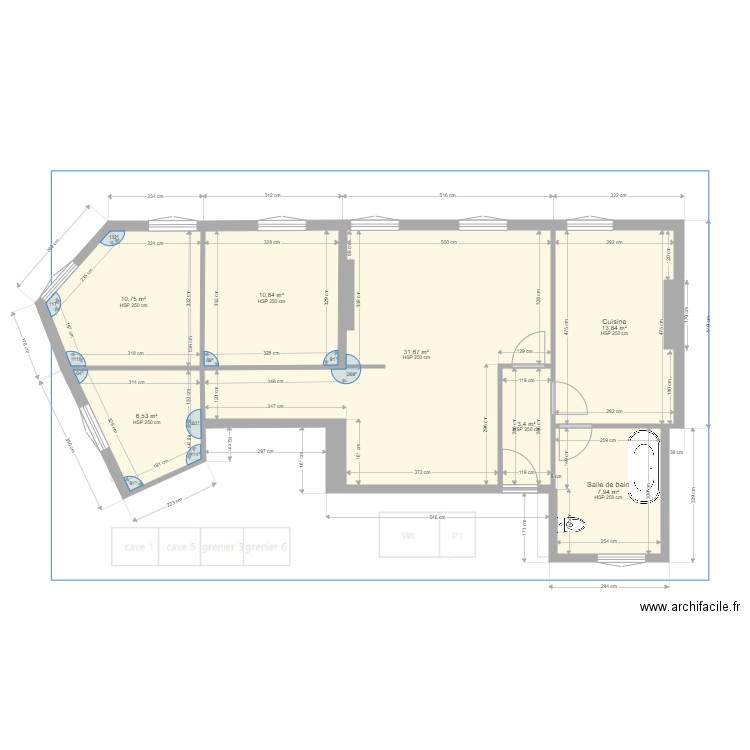 LYON3 plan actuel v2. Plan de 0 pièce et 0 m2