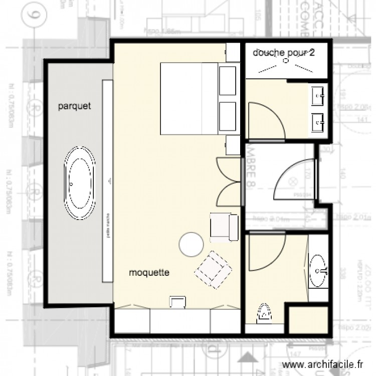 Chambre 8 a. Plan de 0 pièce et 0 m2