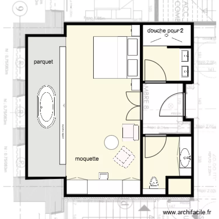 Chambre 8 a. Plan de 