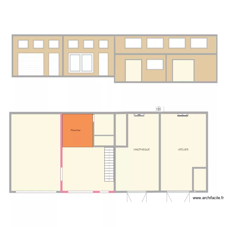 Hangar front13. Plan de 