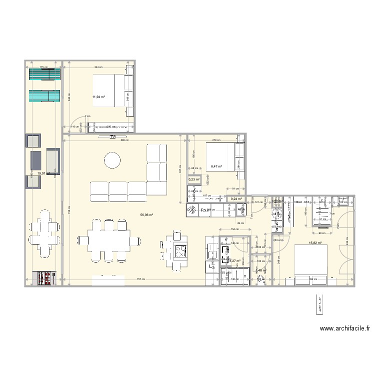 Pornichet The final. Plan de 0 pièce et 0 m2