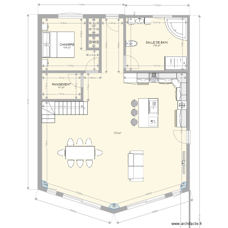 30X35 RDC. Plan de 0 pièce et 0 m2