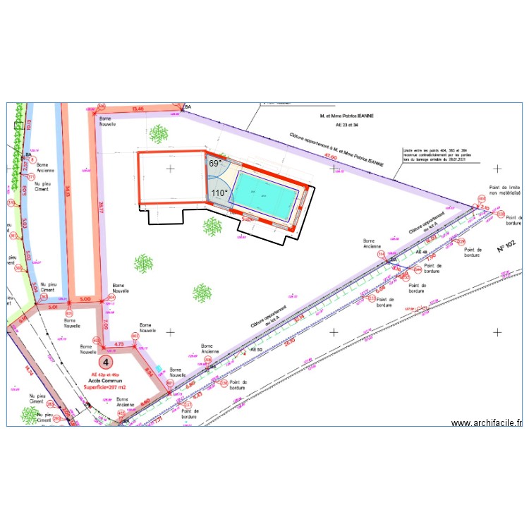 Salle de jeux 9004 v5. Plan de 3 pièces et 243 m2