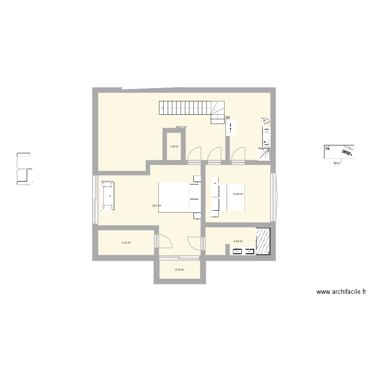 YURALLA ETAGE  44444. Plan de 0 pièce et 0 m2