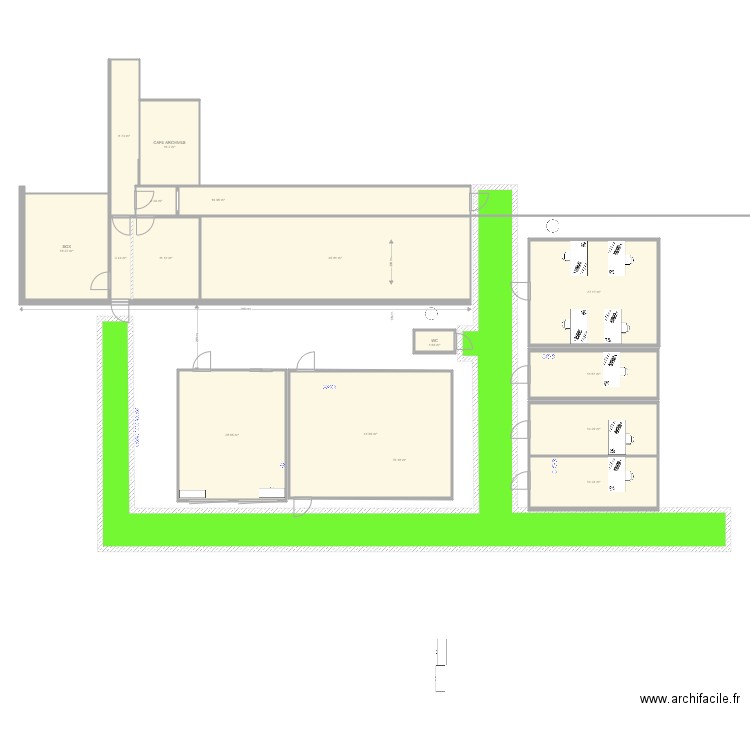 bureau fmh nouvelle version 2. Plan de 0 pièce et 0 m2