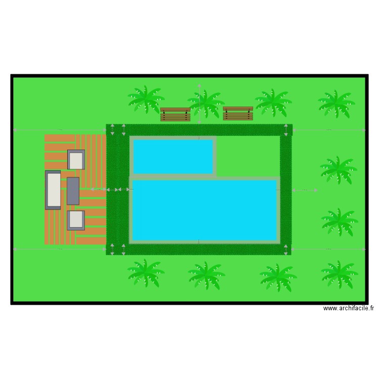 piscine 1. Plan de 0 pièce et 0 m2