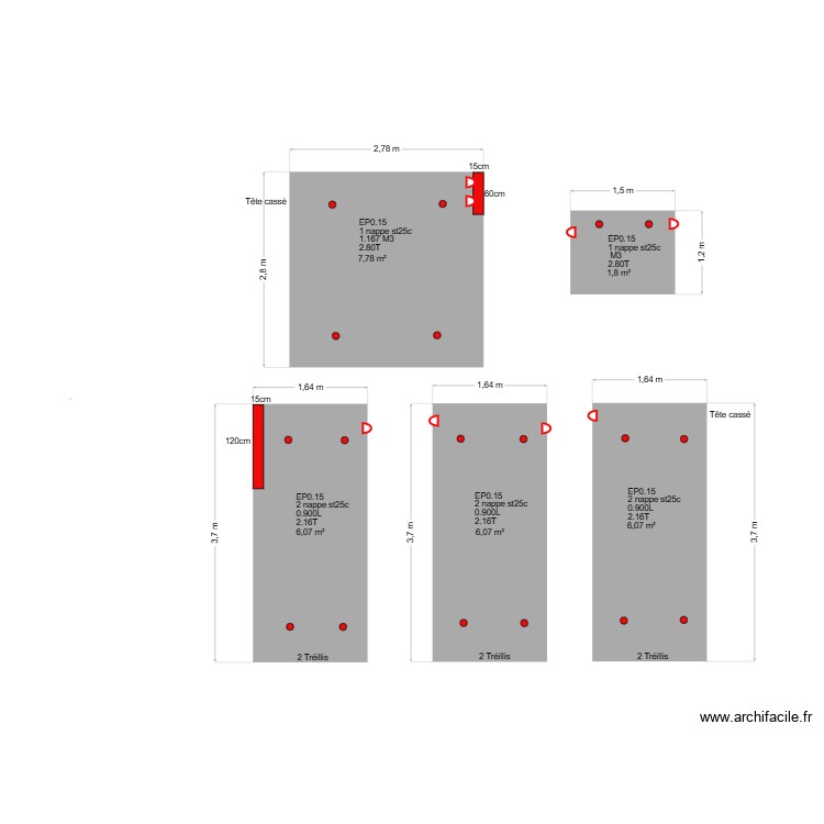salle de traite conche 4. Plan de 0 pièce et 0 m2