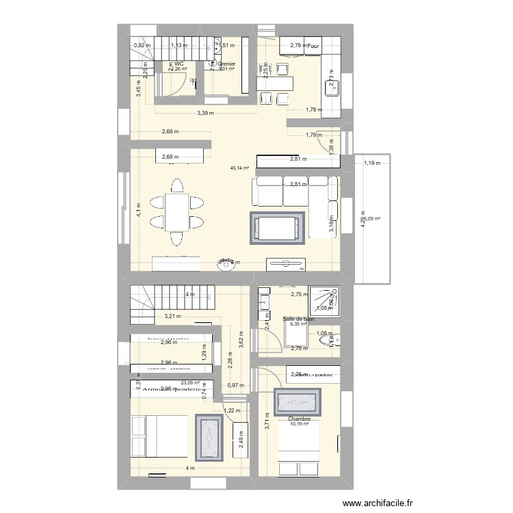 Blancheville. Plan de 0 pièce et 0 m2 Blancheville. Plan de 0 pièce et 0 m2