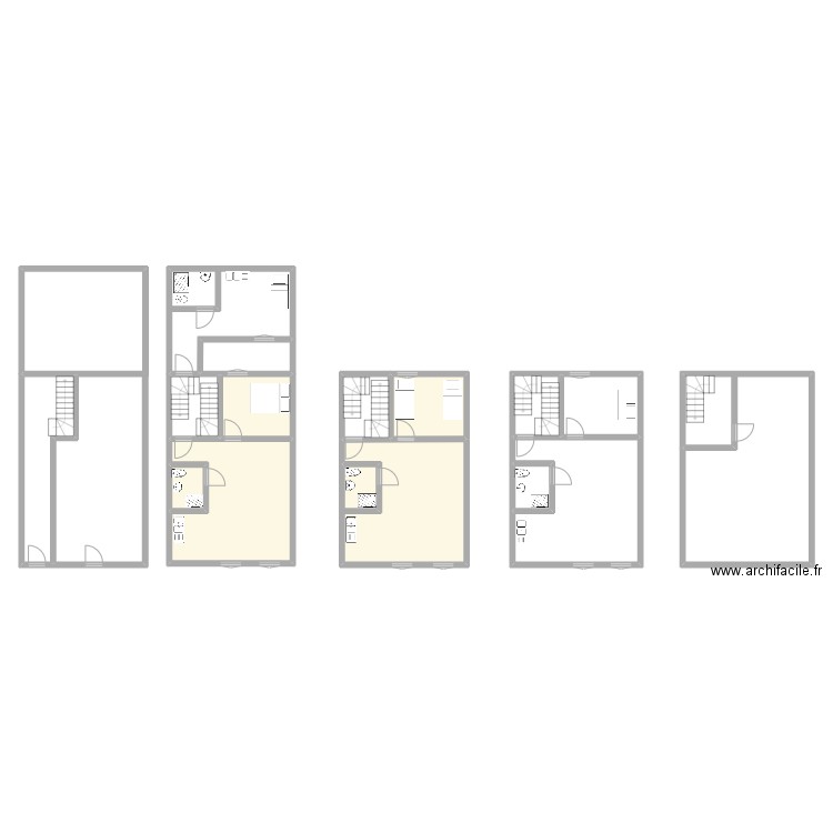 244 postes. Plan de 16 pièces et 261 m2