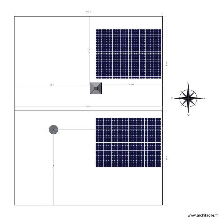 MAISON CHEVALLIER. Plan de 