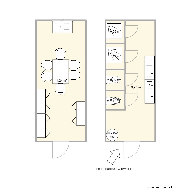 VALDOLY IMMO CHANTIER ST JUST ST RAMBERT. Plan de 6 pièces et 28 m2