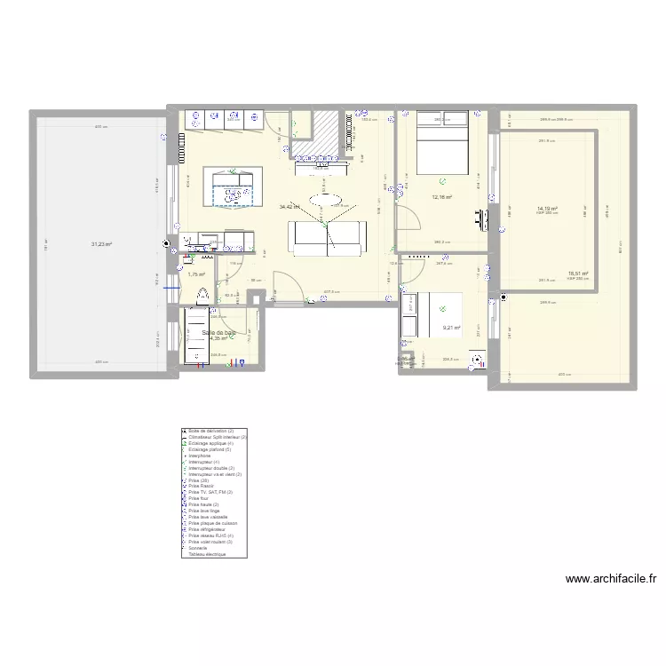 APPARTEMENT SOLAR TRANSFORMATION. Plan de 