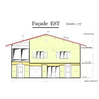 façade EST (ajout entrées)